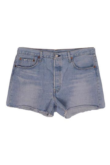 Levis Korte broek in maat 30 Blauw, Levi's, Verzenden, Zo goed als nieuw, Blauw