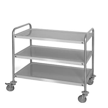 GGM Gastro | Serveerwagen - 1200x600mm - met 3 bladen |, Verzenden