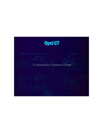 1971 OPEL GT BROCHURE ENGELS (USA), Nieuw, Opel, Author