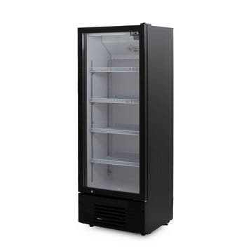 HCB Glasdeurkoeling - 278 liter - zwart - 230V, Verzenden, Nieuw in verpakking
