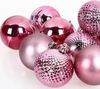 Kerstboom decoraties - Set van 66 - roze (Kerst artikelen), Diversen, Kerst, Verzenden, Nieuw