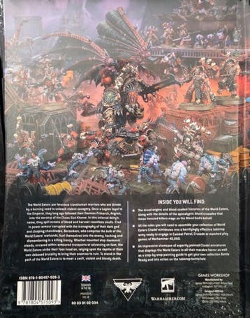 Codex World Eaters (Warhammer 40.000 nieuw), Hobby en Vrije tijd, Wargaming, Ophalen of Verzenden, Nieuw