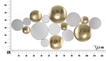GOUDEN PANEEL SPIEGEL GLAM CM 118X2,5X60 - 319310000, Ophalen of Verzenden, Nieuw