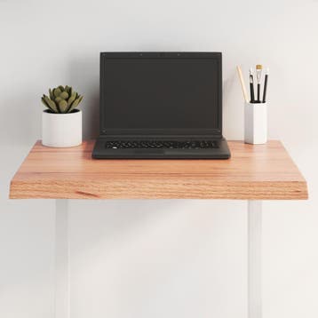 vidaXL Tafelblad natuurlijke rand 60x40x(2-4) cm eikenhout, Huis en Inrichting, Tafels | Eettafels, Verzenden, Nieuw