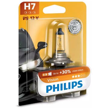 Philips H7 Vision autolamp 12V 55W blister – 1 stuk, Verzenden, Nieuw