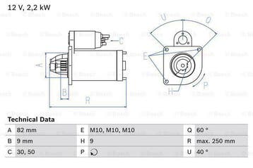 Startmotor / Starter CHRYSLER VOYAGER IV (2.8 CRD), Ophalen of Verzenden, Nieuw