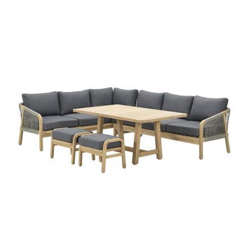 Garden Impressions Alora lounge dining set 5-delig links -, Verzenden, Nieuw