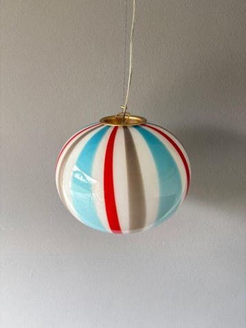 Dante Interior - Plafondlamp - MURANO FILIGRANA STRIPES LAMP, Antiek en Kunst