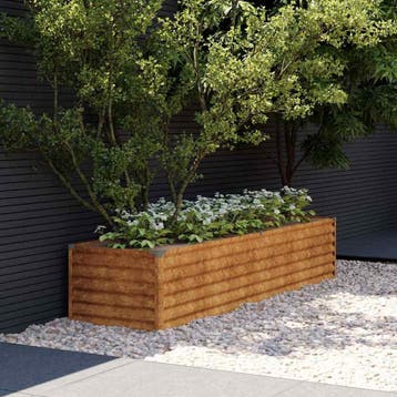 vidaXL Verhoogde tuinbak 194x50x36 cm cortenstaal, 100 cm of meer, Verzenden, Nieuw, Metaal