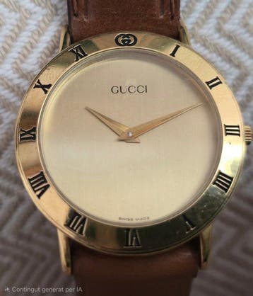 Gucci - Gucci Watch 3000.2.M Gold Plate Vintage Collectable, Nieuw