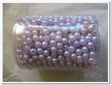 Rijgparels Lila 8 mm Pot 250 gram ca. 1000 stuks, Ophalen of Verzenden, Nieuw