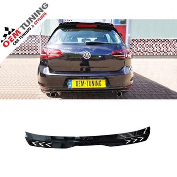 Dakspoiler Extensie geschikt voor Golf 7 | Hoogglans zwart, Achterklep, Volkswagen, Nieuw, Ophalen of Verzenden