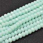1 x Streng Glaskralen Facet Rondelle Briolette 8x6mm – Pa., Hobby en Vrije tijd, Kralen en Sieraden maken, Ophalen of Verzenden