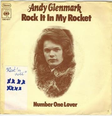Single vinyl / 7 inch - Andy Glenmark - Rock It In My Rocket, Verzenden, Zo goed als nieuw, 7 inch, Rock en Metal