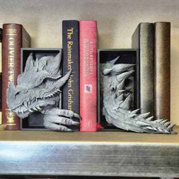 White Dragon Head and Tail Book Nook & DnD DM Screen - 2-in-, Verzenden, Nieuw