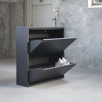 Spinder Design Billy 2 schoenenkast - zwart, Verzenden, Nieuw