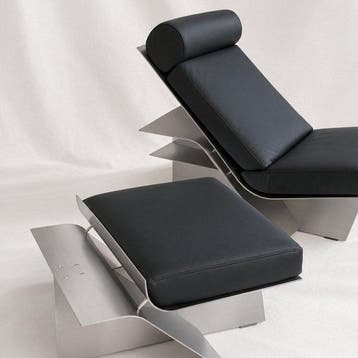 Deta Studio - Loungestoel met voetenbank - 120° Chaise