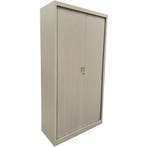 Roldeurkast 100x45x195 cm, staal, grijs, gebruikt, 3, Huis en Inrichting, Ophalen of Verzenden, Gebruikt