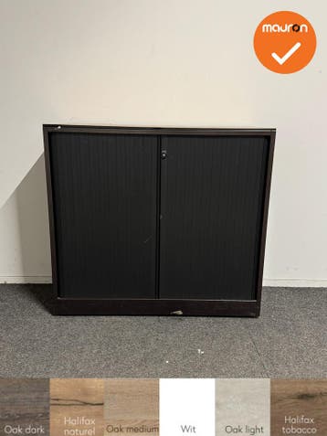 Ahrend - Roldeurkast - 110x120x45 cm - Beuken - B-keuze, Werkplek, Ophalen of Verzenden, Gebruikt, Kast