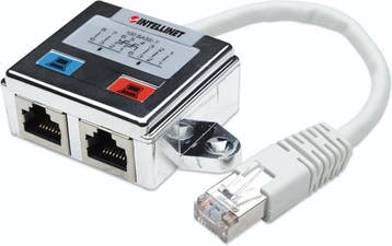 Intellinet RJ45 Netwerk Adapter CAT 5 [1x RJ45-stekker - 2x, Verzenden, Nieuw