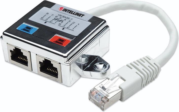 Intellinet RJ45 Netwerk Adapter CAT 5 [1x RJ45-stekker - 2x, Computers en Software, Netwerk switches, Verzenden