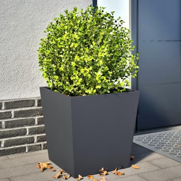 vidaXL Plantenbakken 2 st 50x50x50 cm staal antracietkleurig, Verzenden, Minder dan 60 cm, Nieuw, Metaal
