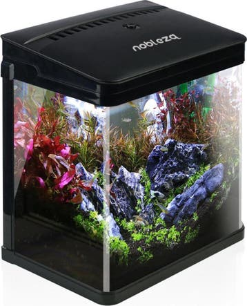 Aquarium Kit - 23x16x27.5 cm - 7L - Zwart - Nobleza, Verzenden, Zo goed als nieuw