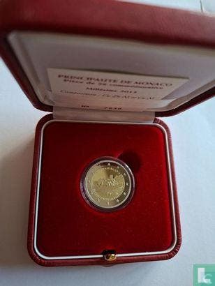 Monaco 2 euro 2017 (PROOF) 200 jaar sinds de oprichting..., Postzegels en Munten, Verzenden, Monaco, 2 euro, Losse munt