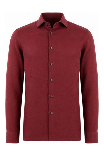 Reiss Overhemd in maat M Bruin, Kleding | Heren, Verzenden, Zo goed als nieuw, Bruin, Reiss