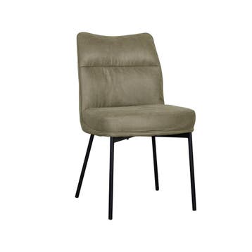 Stoel Lennon | Moss | Micro Suede | Zwart Metalen Frame | 2, Verzenden, Nieuw in verpakking