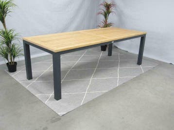 Te Velde Tuinmeubelen palazzo teak tuintafel 240, Tuin en Terras, Nieuw, Rechthoekig, Teakhout