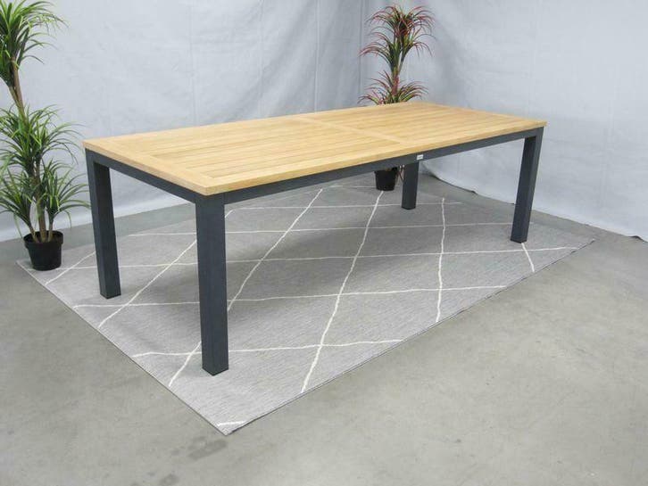 Te Velde Tuinmeubelen palazzo teak tuintafel 240, Tuin en Terras, Tuintafels, Nieuw, Teakhout, Rechthoekig