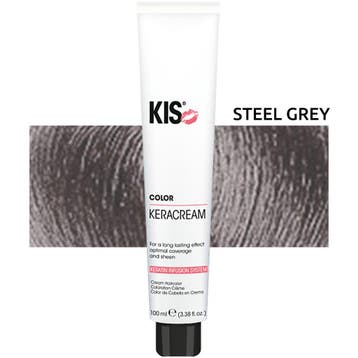KIS  Color  KeraCream Metallics  Steel Grey  100 ml, Verzenden, Nieuw