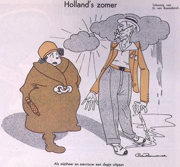 Hollands zomer op spotprent (lijst optie, Lithos), Verzenden