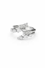 Ring - 18 karaat Geel goud, Rhodium geplateerd - 0.88ct. tw., Nieuw