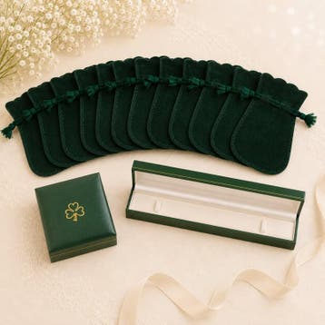 1 x Luxe sieraden verpakkingsset – 10 fluweelachtige cade., Ophalen of Verzenden, Nieuw