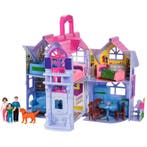 MalPlay Opvouwbaar Villa Poppenhuis met Meubels 18 cm -, Ophalen of Verzenden, Nieuw