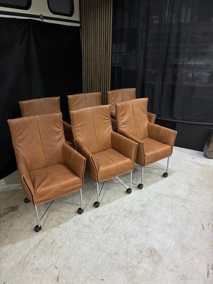 6 Montis Chaplin in Rancho Cognac, Huis en Inrichting, Stoelen, Nieuw, Ophalen