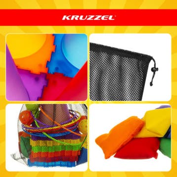 Kruzzel Werpspel voor kinderen – kleurrijke set met pionn., Ophalen of Verzenden, Nieuw