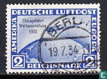 Duitse Rijk - Graaf Zeppelin - 1933, Verzenden, Gestempeld