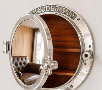 Nautical Porthole Mirror with Cabinet - Chadder & Co. -