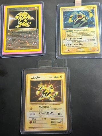 Pokémon - 3 Card - Electabuzz Foil - Various sets, Nieuw