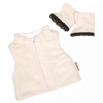 Poppenkleding vest en laarzen (36-40cm) (Binnenspeelgoed), Ophalen of Verzenden, Nieuw
