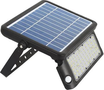 V-TAC Solar LED Floodlight met Sensor – 10W – 1150 Lumen – 4, Zonne-energie, Minder dan 50 watt, Wandlamp, Nieuw