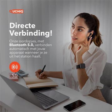 QuchiQ™ Draadloze Bluetooth Oordopjes - Wireless Earpods,, Ophalen of Verzenden, Nieuw