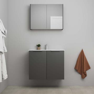 On-Line Badkamermeubelset - 80 cm - Voorgemonteerd - 2, Huis en Inrichting, Badkamer | Badkamermeubels, Ophalen of Verzenden, Nieuw