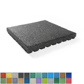 Rubber tegel met EPDM toplaag in diverse RAL kleuren - 110, Verzenden, Nieuw