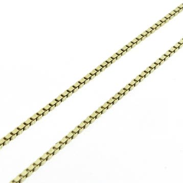 Gouden Venetiaanse schakel ketting, Sieraden, Tassen en Uiterlijk, Kettingen, Ophalen of Verzenden, Gebruikt, Goud, Goud
