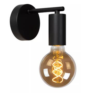 Zwarte wandlamp Leanne, metaal, Ophalen of Verzenden, Nieuw, Metaal