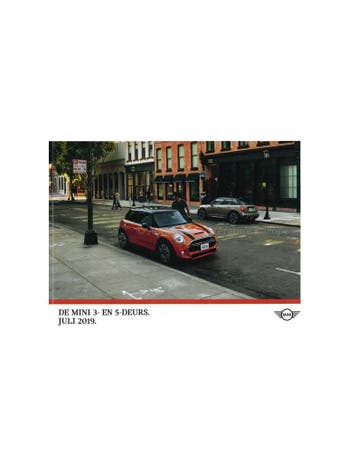 2019 MINI BROCHURE NEDERLANDS, Nieuw, Author